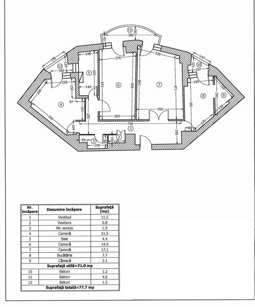 Calea Giulesti, chiar vav stadion, stradal, vedere fata, bloc 1989, 77 mp